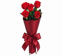 Букет 5 Красных роз Эдлесс Лав в Красный Профинтерн