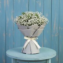 Букет цветов из:  Гипсофила в Красный Профинтерн