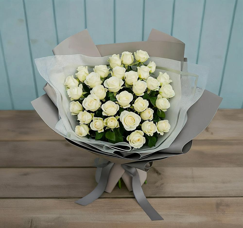 Букет Белоснежная нежность в Красный Профинтерн