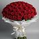 Букет 101 Красная роза Блэк Мэджик в Красный Профинтерн