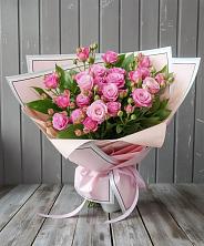 Букет Розовый кустик в Красный Профинтерн