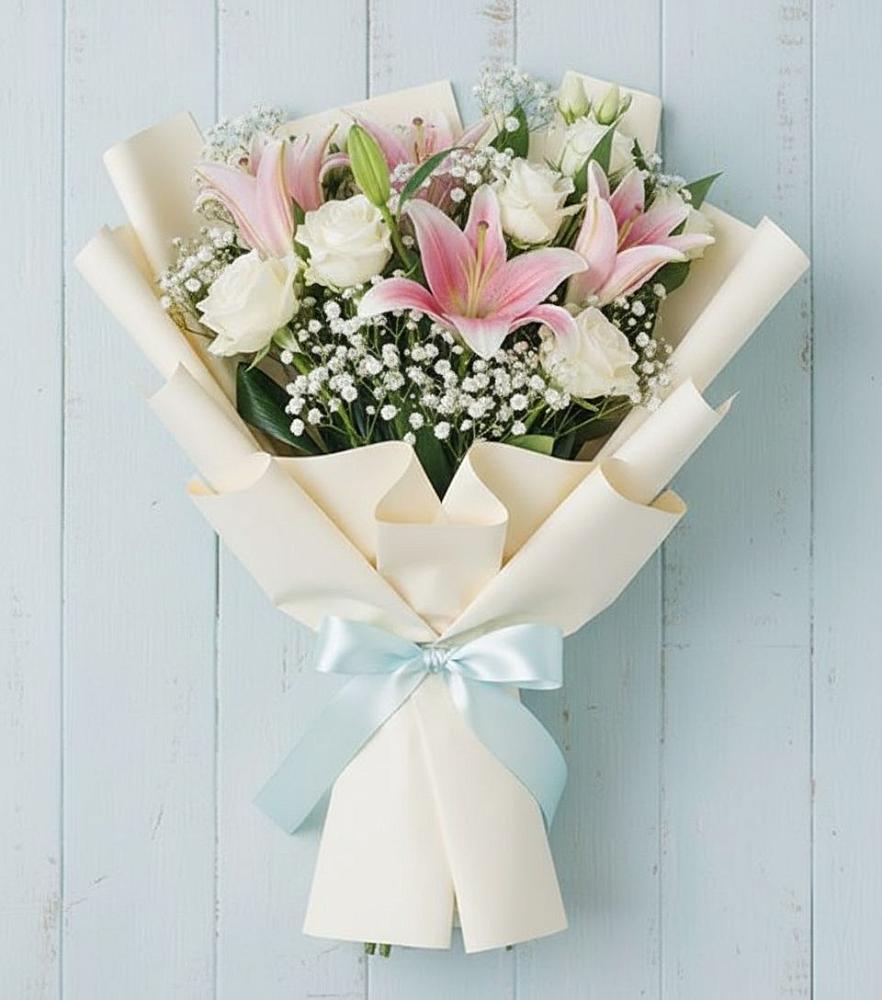 Букет цветов из: Лилии в Красный Профинтерн