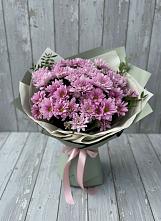 Букет цветов из:  Хризантемы в Красный Профинтерн