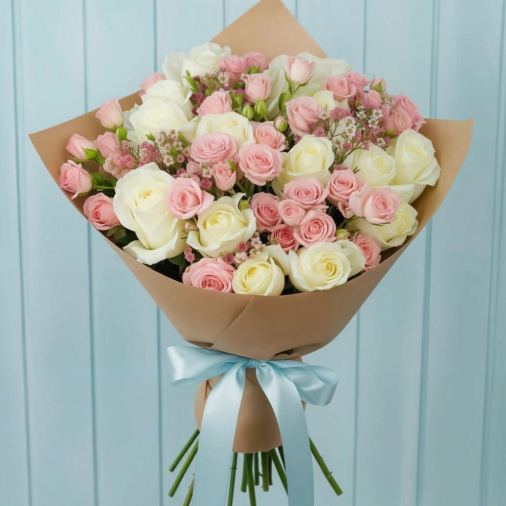 Букет цветов из: Розы в Красный Профинтерн