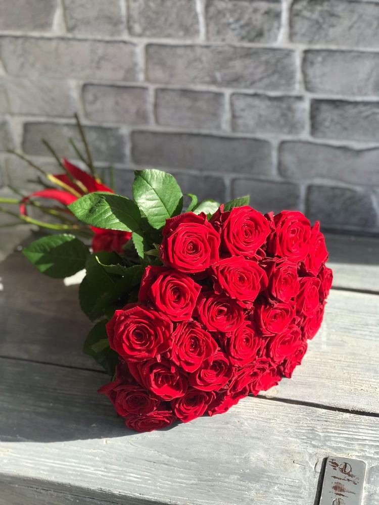 Букет Красные розы Фридом в Красный Профинтерн