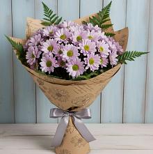 Букет цветов из:  Хризантемы #REPLACE_PRED# Красный Профинтерн