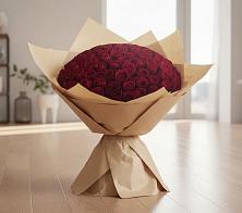 Букет 101 Красная роза в Красный Профинтерн