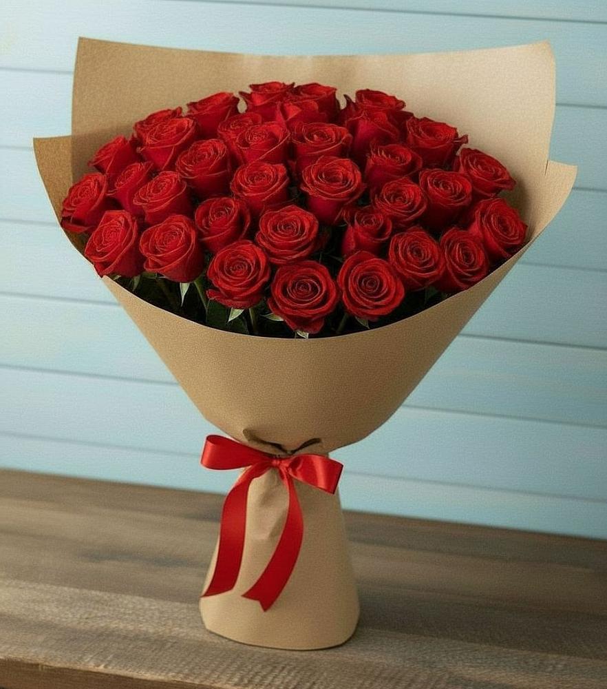 Букет Красные розы Милано в Красный Профинтерн