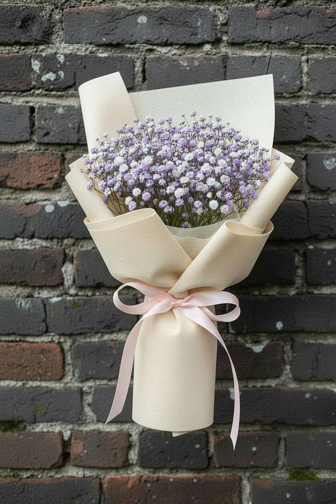 Букет цветов из: Гипсофила в Красный Профинтерн