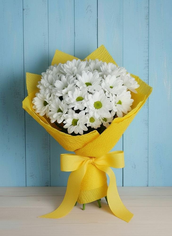 Букет цветов из: Хризантемы в Красный Профинтерн