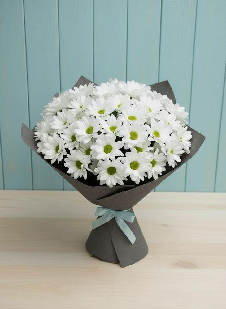 Букет цветов из: Хризантемы в Красный Профинтерн