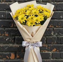 Букет цветов из:  Хризантемы в Красный Профинтерн
