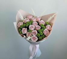 Букет цветов из:  Розы и Хризантемы в Красный Профинтерн