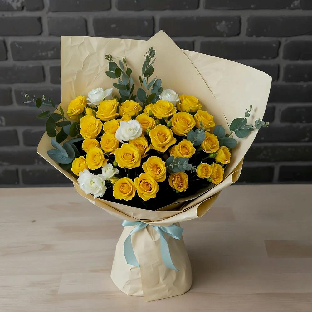 Букет цветов из: Розы в Красный Профинтерн