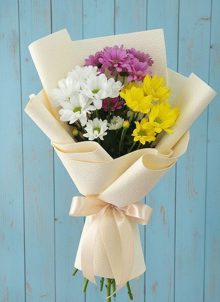 Букет цветов из: Хризантемы в Красный Профинтерн