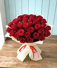 Букет 29 Красных роз в Красный Профинтерн