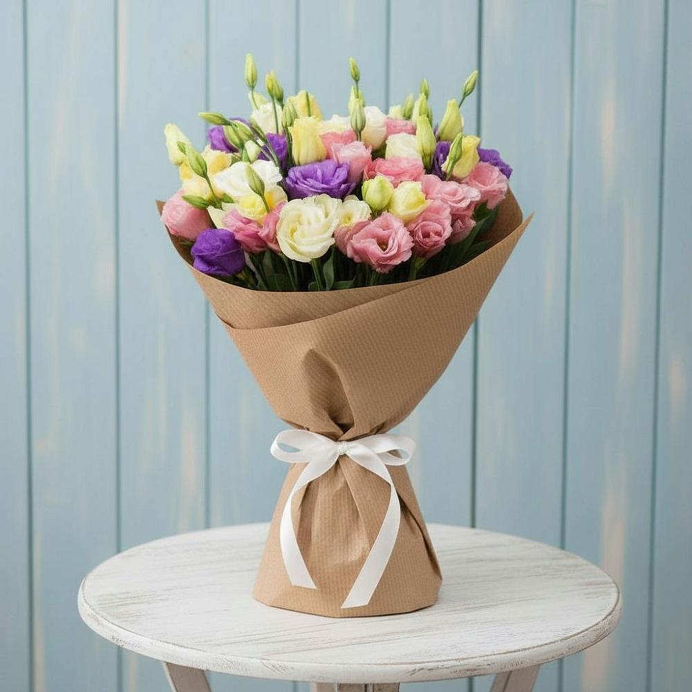 Букет цветов из: Лизиантусы в Красный Профинтерн