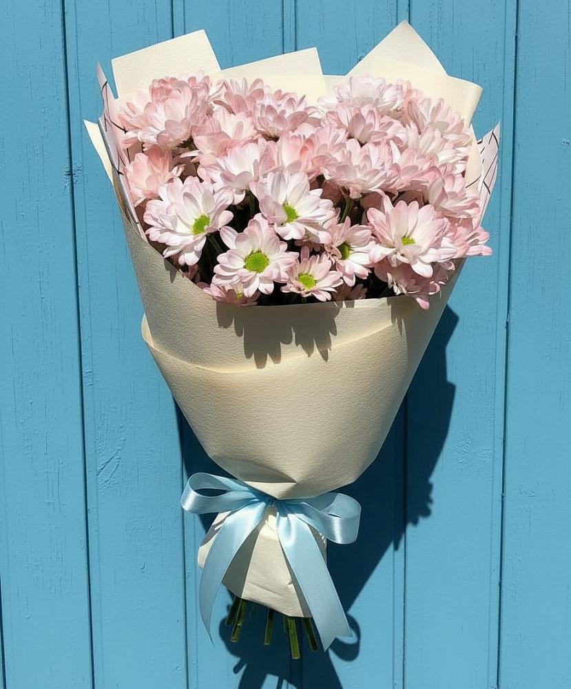 Букет цветов из: Хризантемы в Красный Профинтерн