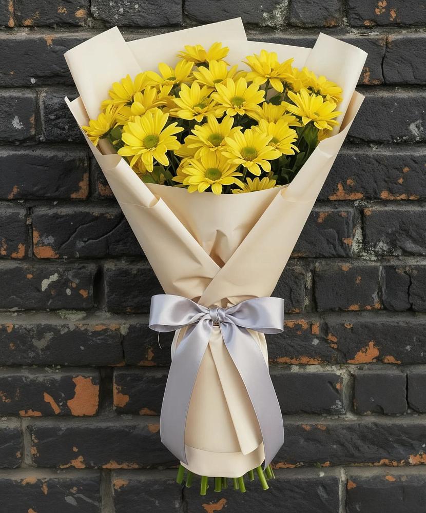 Букет цветов из: Хризантемы в Красный Профинтерн
