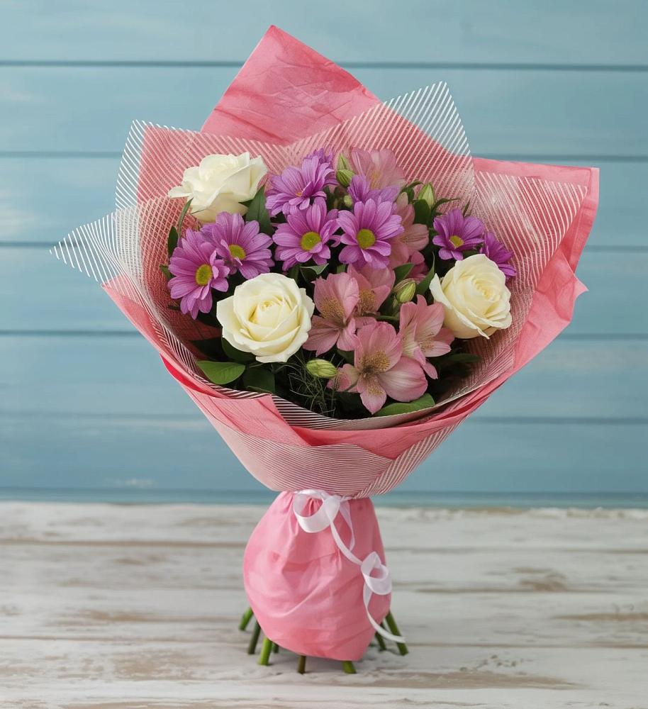 Букет цветов из: Герберы в Красный Профинтерн