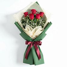Букет цветов из:  Розы в Красный Профинтерн