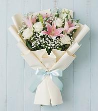 Букет цветов из:  Лилии в Красный Профинтерн