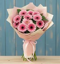 Букет цветов из:  Герберы в Красный Профинтерн