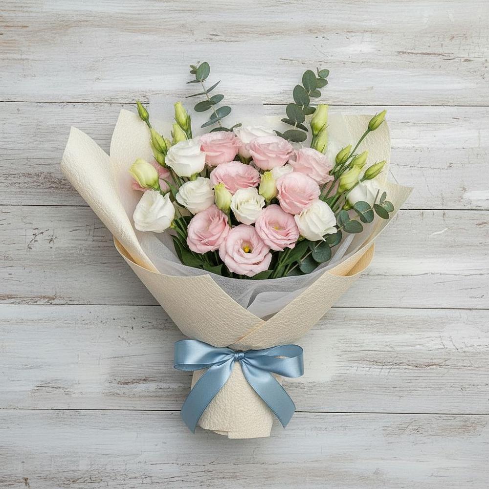 Букет цветов из: Лизиантусы в Красный Профинтерн